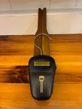 Vintage West Germany Folding Travel Hanger Clothes Brush & Mending Kit